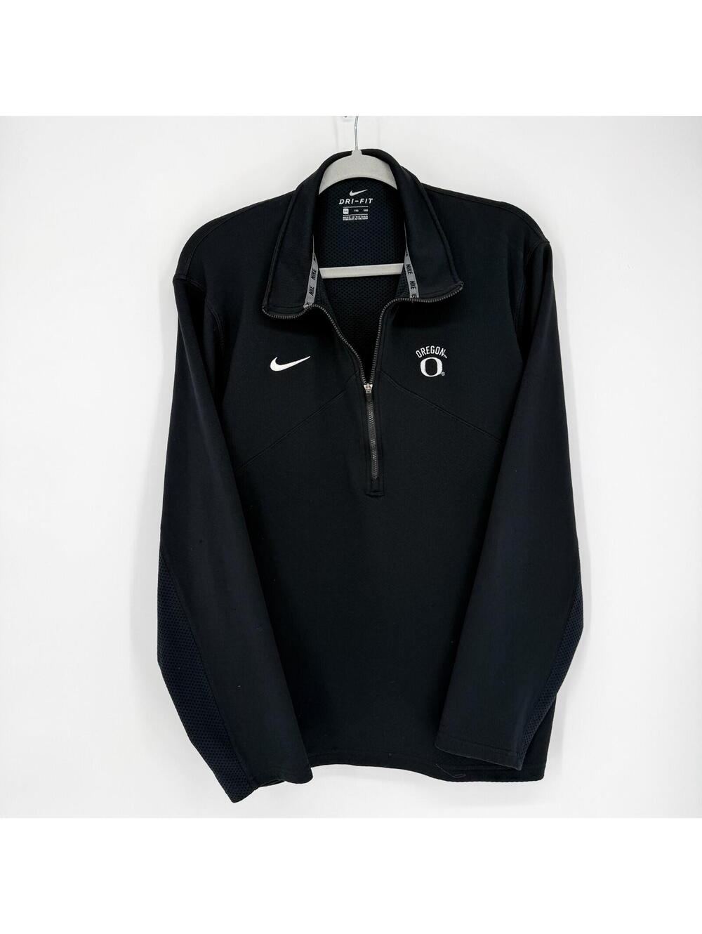 Nike Oregon Ducks Therma-Fit 1/2 Zip College Football Jacket Black Golf Mens XXL